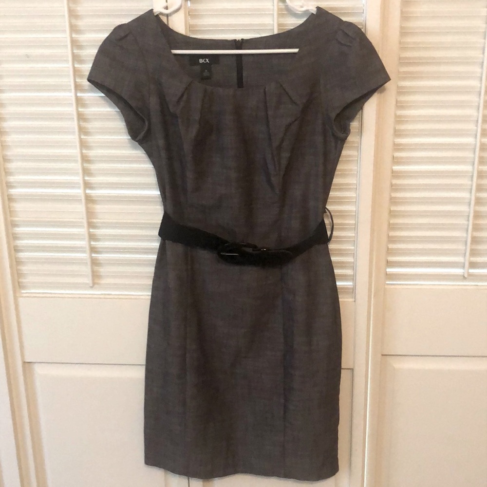 Charcoal Gray Business BCX Dress size 9 with belt
